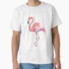 Pink Flamingo Watercolor Illustration — graphic tee