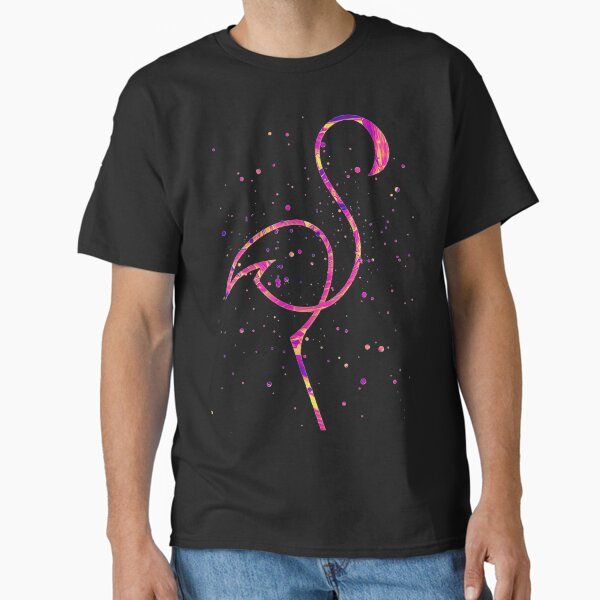 Flamingo logo art — graphic tee