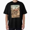 Flamingo Riding Bike Wild West Western UFO Animal Lover — graphic tee
