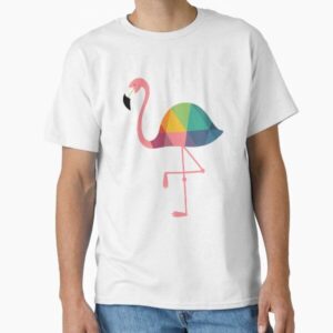 Rainbow Flamingo — graphic tee