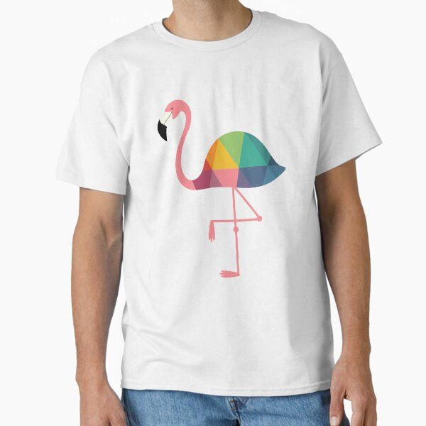 Rainbow Flamingo — graphic tee