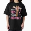 Just A Girl Who Loves Giraffes Giraffe Lover Gift — graphic tee