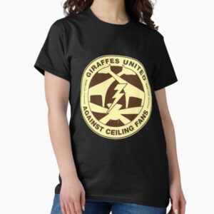 Giraffes united against ceiling fans Essential — graphic tee