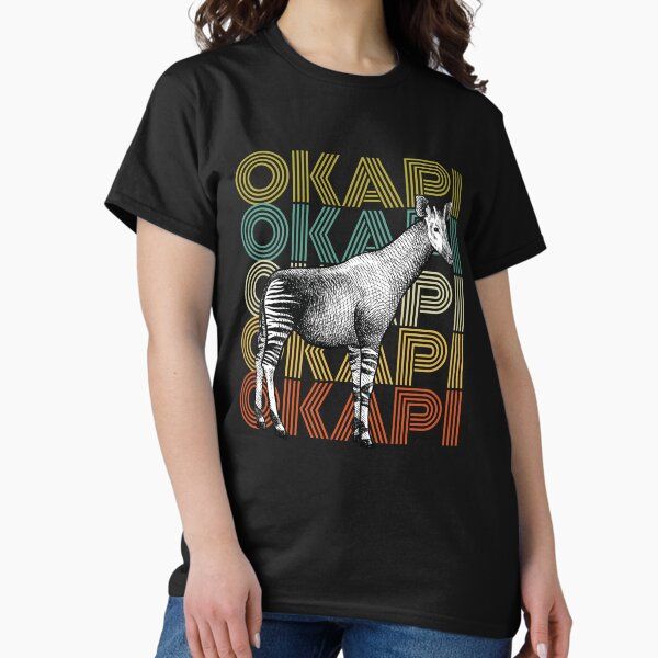 Vintage Okapi - Congolese Giraffe - Save the Okapi — graphic tee