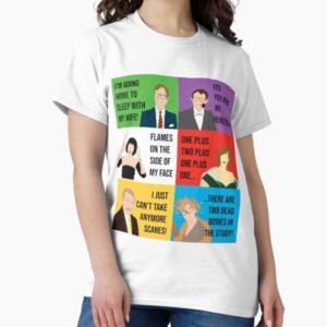 Illustrated Clue Movie Character Quotes — graphic tee